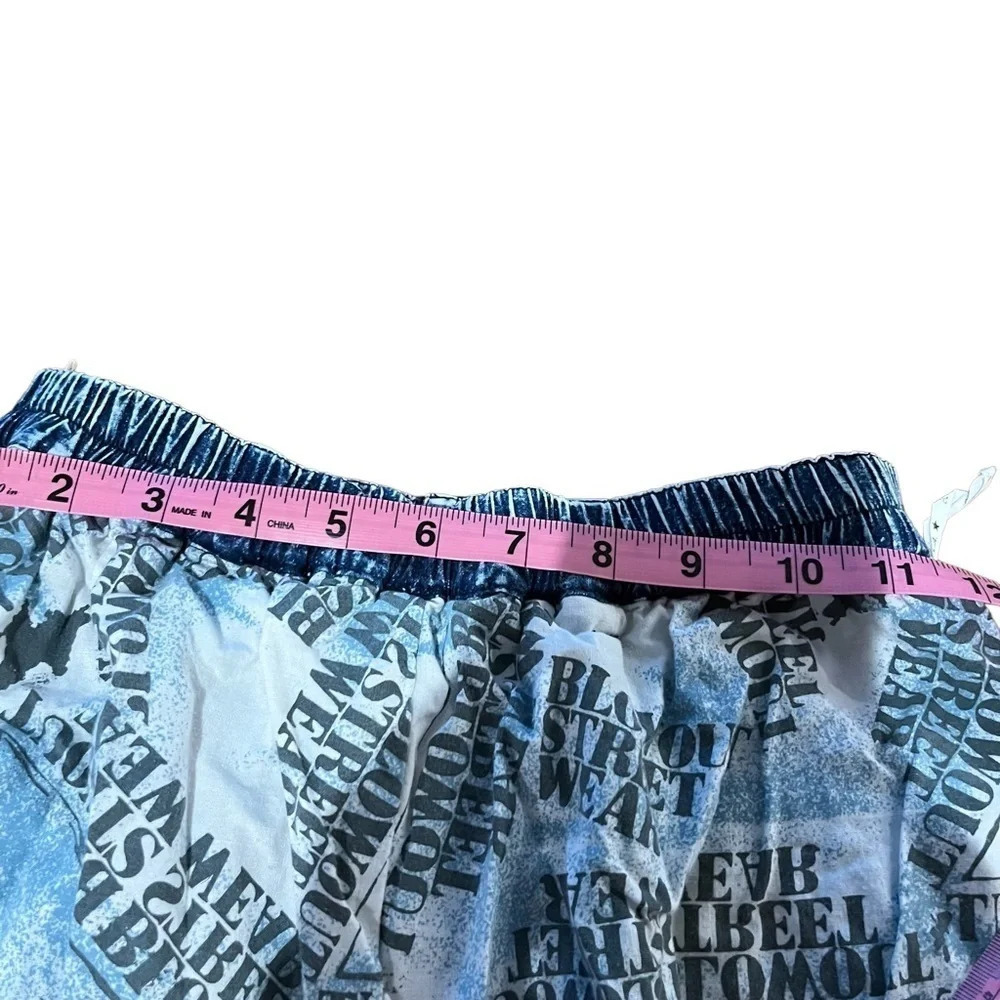 LA BlowOut StreetWear High Rise Reversible Acid Wash Pants S Y2K - Picture 6 of 13